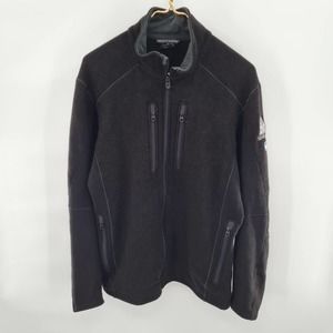 Kuhl Black Pullover Fleece Jacket Size Extra Large Men's
